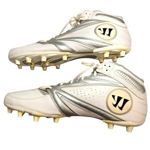 Warrior 14 Second Degree 3.0 Lacrosse Cleats Men's Tennis Shoe White Sneaker - Picture 1 of 7